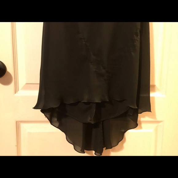 Black spaghetti strap dress great fit size 7/8. - Picture 2 of 6